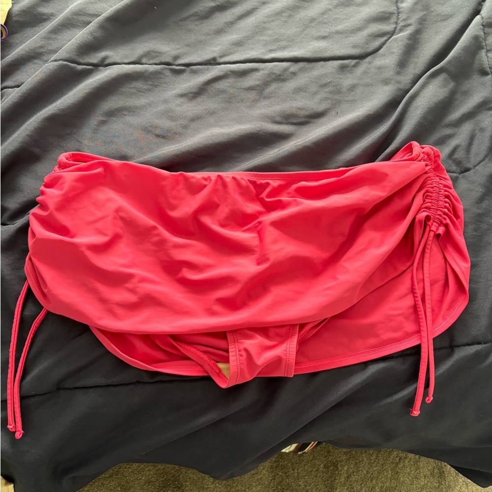 Merona high waist swim skirt in pink